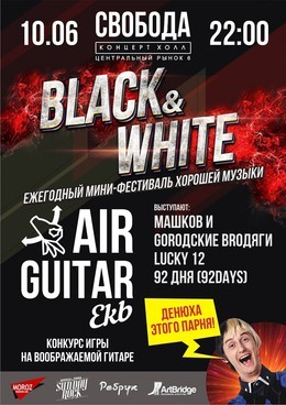 Air Guitar Ekb Black & White VII