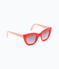  ZARA Солнцезащитные очки в красно-коралловой оправе