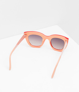 ZARA Солнцезащитные очки в красно-коралловой оправе - фото 2