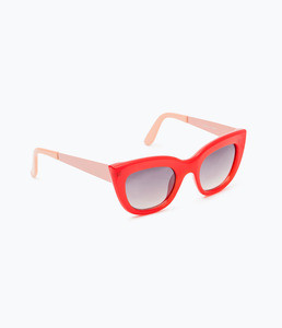 ZARA Солнцезащитные очки в красно-коралловой оправе - фото 1