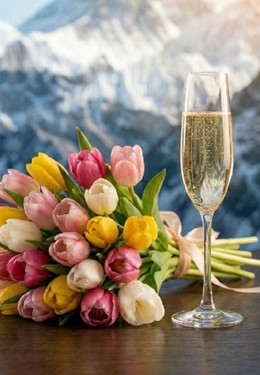 8 марта на высоте в Evеrest