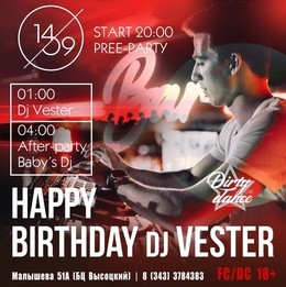 Happy Birthday Dj Vester