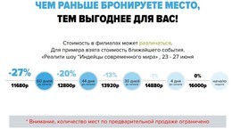 Акция за раннее бронирование