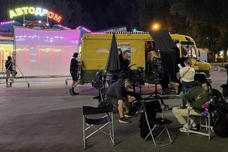 Один из парков уральской столицы превратился в съёмочную площадку