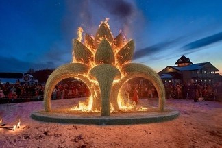 Рядом с Екатеринбургом на Масленицу сожгут огромный «Каменный цветок»