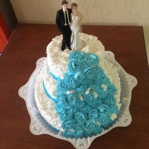 Торт Столовая №7 Торт свадебный "Жених и невеста" - фото 1