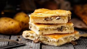 Брауни Пирог с картофелем и грибами - фото 1