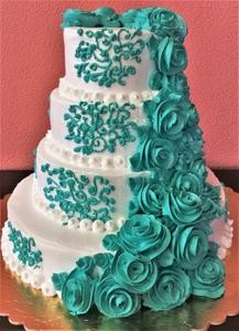 Торт Столовая №7 торт «Свадебный» с розами - фото 1