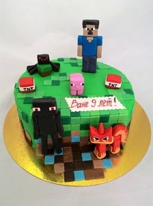 Торт Торт-Мне Детский торт Майнкрафт-3 - фото 1